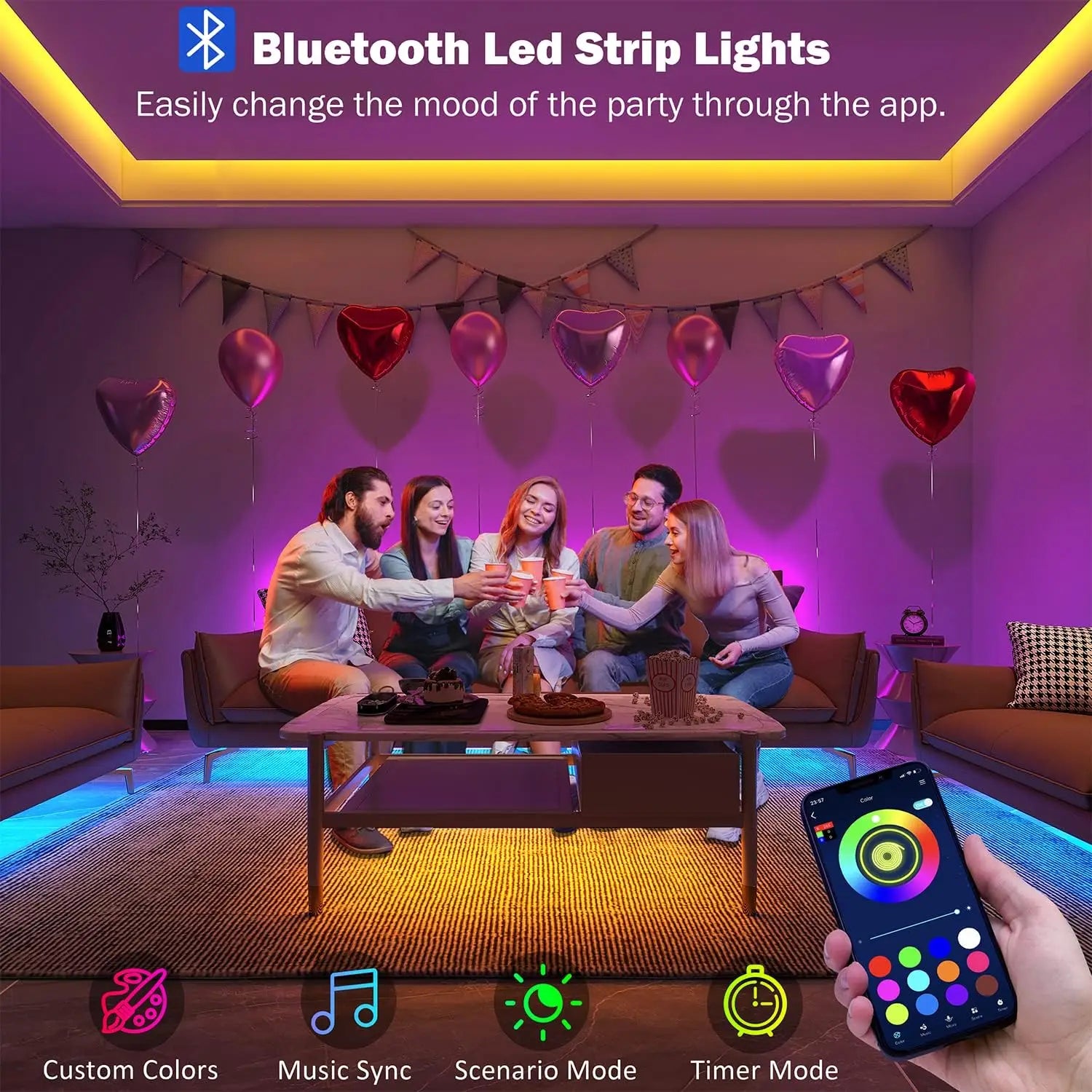 NeonGlow Sync LED Strip Lights